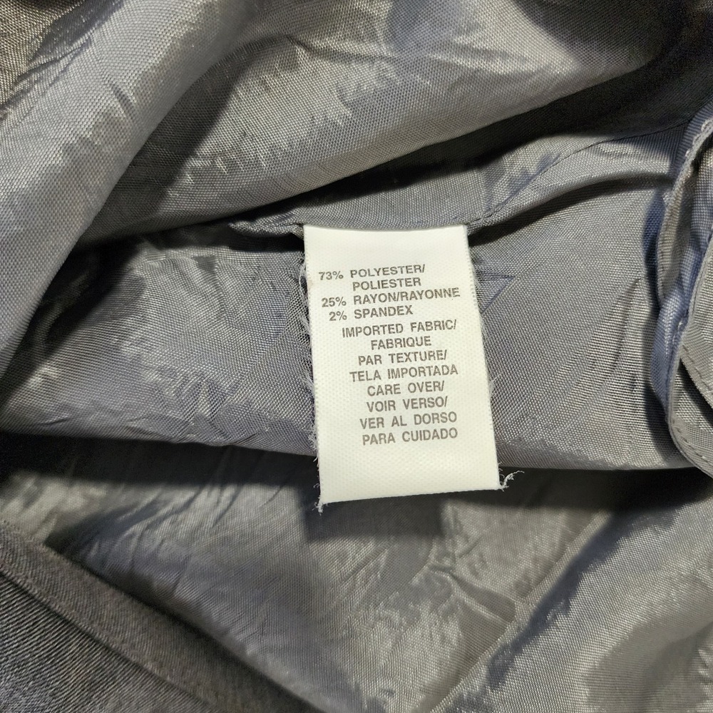 Anne Kline  Pencil‎ Skirt Women's Size 10 Gray Classic Business Casual Side Zip - Picture 4 of 9